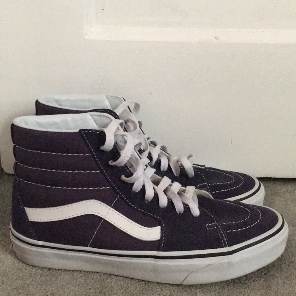 purple high top vans!
